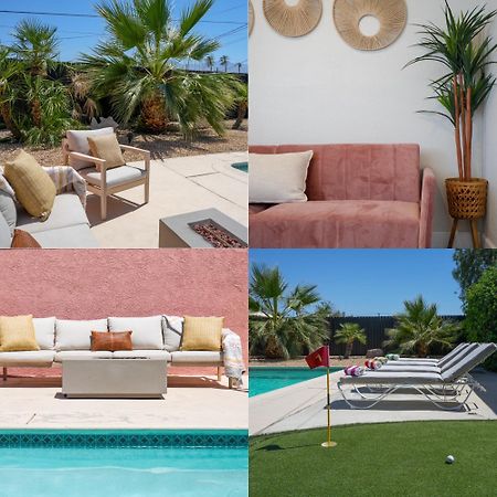 The Pink Cactus - Desert Retreat - Luxe Pool, Golf & Game Room Indio Kültér fotó